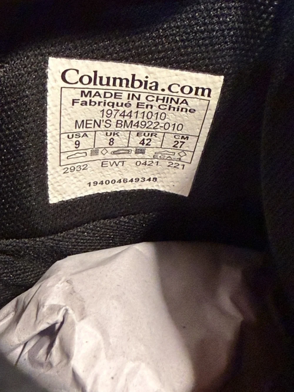 Columbia Hyper-Boreal Metro Waterproof Boots Black Charcoal Mens 9